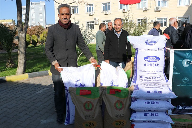 Kilis'te çiftçilere 720 ton tohum dağıtıldı