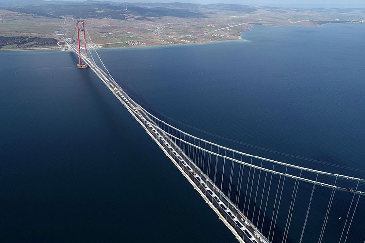 Çanakkale Köprüsü'nde sona yaklaşıldı
