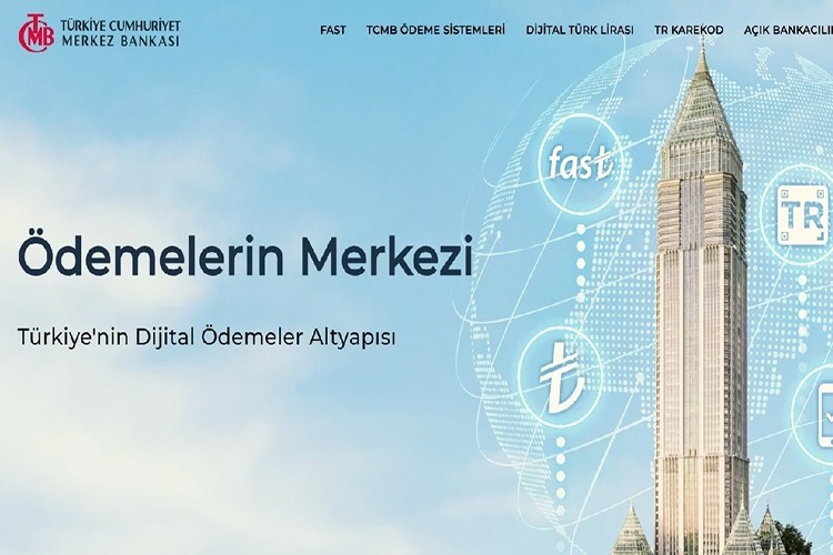 TCMB'nin "Ödemelerin Merkezi" isimli internet sitesi yayında