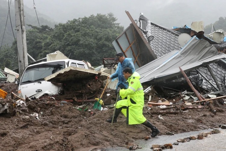Güney Kore'de şiddetli yağışlar bir haftada 35 can aldı