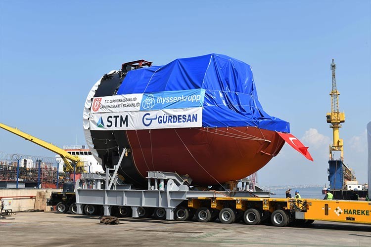 Reis sınıfı denizaltılar için yeni "Section 50" teslimatı yapıldı