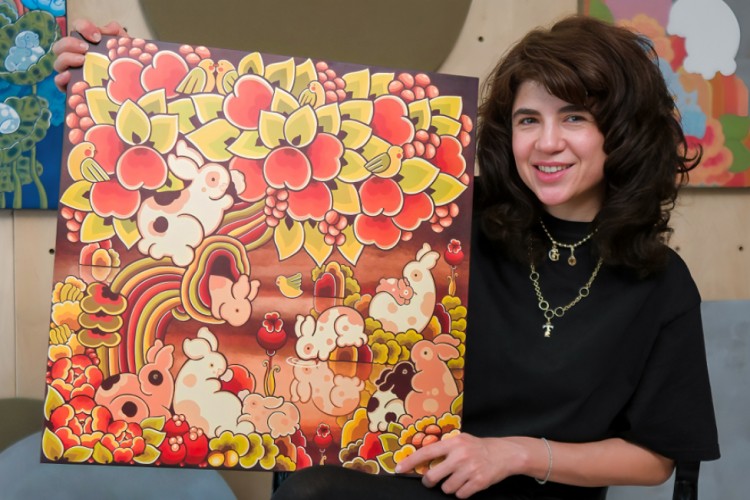 Göksu Gül İmzalı "Şeftali Rüyası" Trendyol Sanat'ta