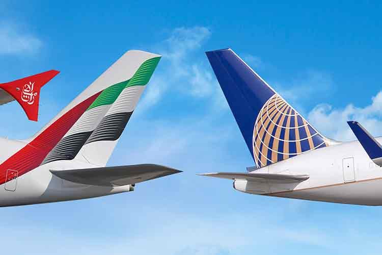 Emirates ve United, ortak uçuşlara başladı