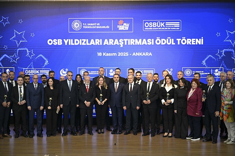 OSB Yıldızları Araştırması Ödülleri sahiplerini buldu