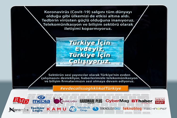 Bilişim medyasından "Evde kal" çağrısı