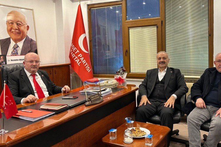 CUMHUR İTTİFAKI KARTAL BELEDİYE BAŞKAN ADAYI KARAKAYA, SAADET PARTİSİNİ ZİYARET ETTİ