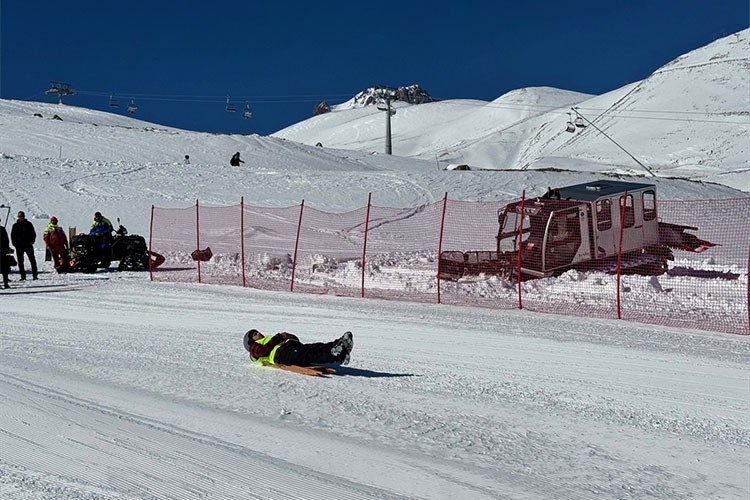 Erciyes'te, Geleneksel Kızak Türkiye Şampiyonası yapıldı