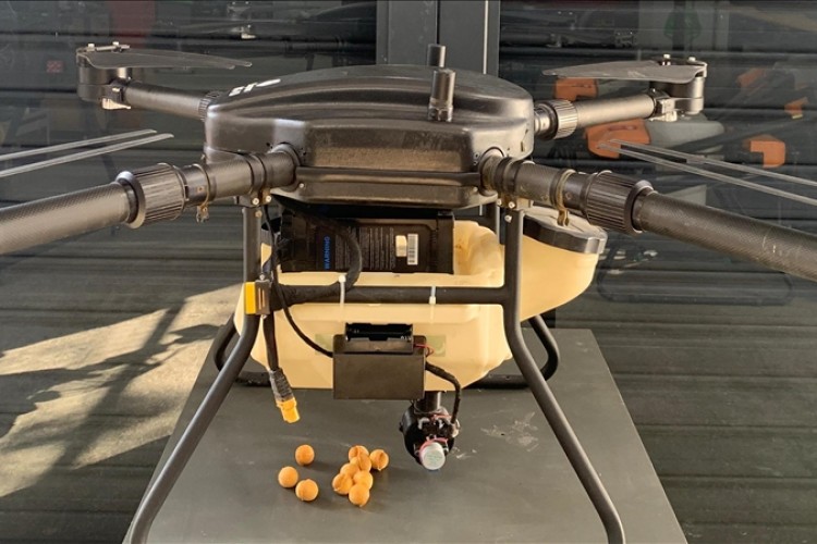 Faydalı böcek atım dronu kimyasalı azaltabilir