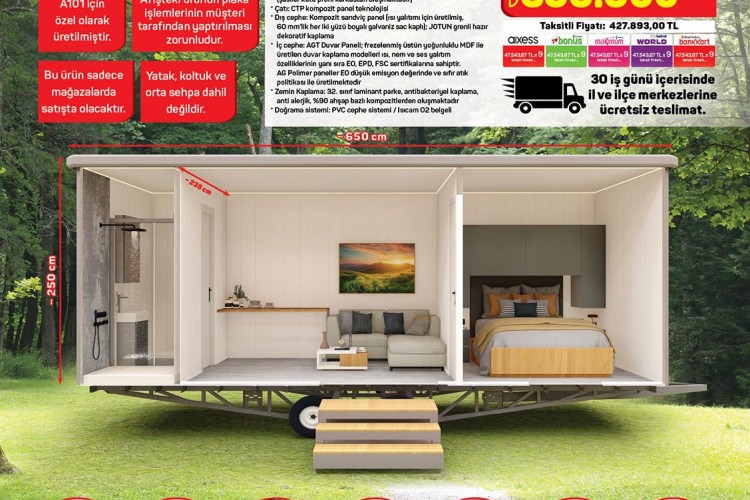 A101 29 Şubat'ta Tiny House Satacak