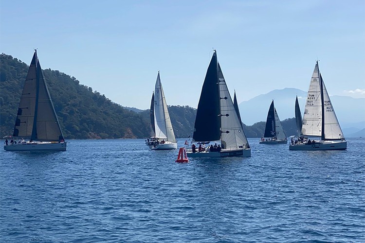 Göcek Kış Trofesi Yat Yarışları'nın 3. ayağı tamamlandı