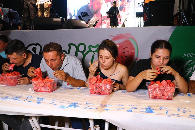 Tekirdağ'da "2. Ferhadanlı Karpuz Şenliği" düzenlendi