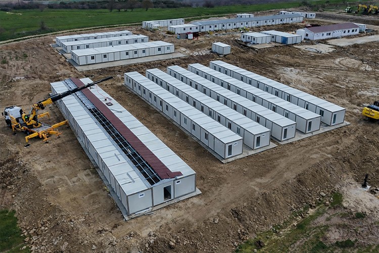 Karmod Edirne'de konteyner şantiye mobilizasyon yapıları kurdu