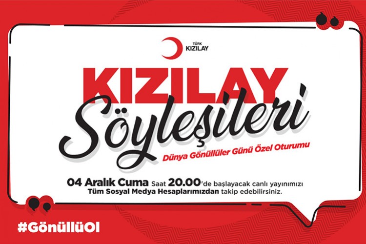 Kızılay'dan Dünya Gönüllüler Günü programı