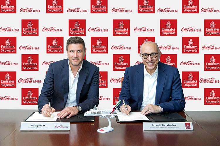 Emirates Skywards, Coca-Cola Arena ile iş birliğine imza attı