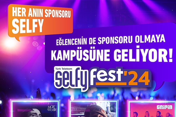 Türk Telekom'un gençlik markası Selfy ile kampüslerde festival coşkusu başlıyor