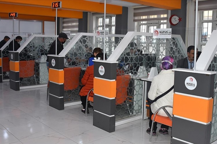 Nüfus müdürlüklerine 19 milyon 357 bin 709 başvuru