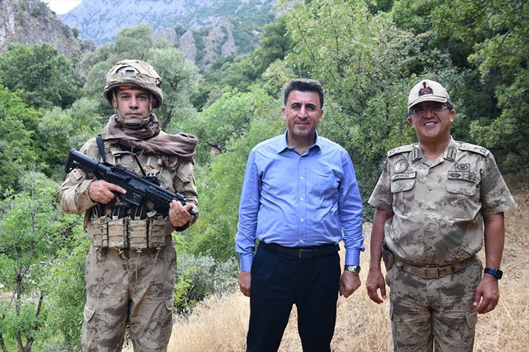 Tunceli Valisi Aygöl, Ali Boğazı bölgesinde incelemelerde bulundu