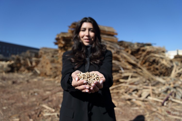 Pelet fabrikası ahşap atıklarını ekonomiye kazandırıyor