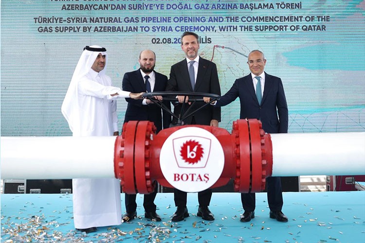 Türkiye'den Suriye'ye ilk gaz akışı başladı