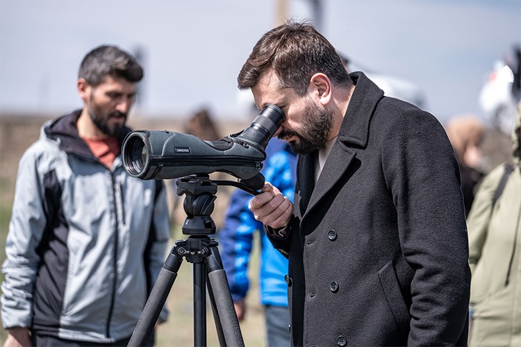 Erzurum'da göçmen kuşları izleme etkinliği yapıldı