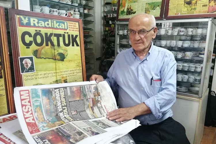 40 binden fazla afet haberinin kupürünü biriktirdi