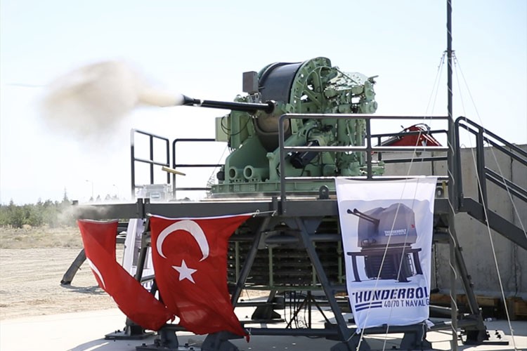 Türkiye'nin milli deniz topu fuarda tanıtılacak