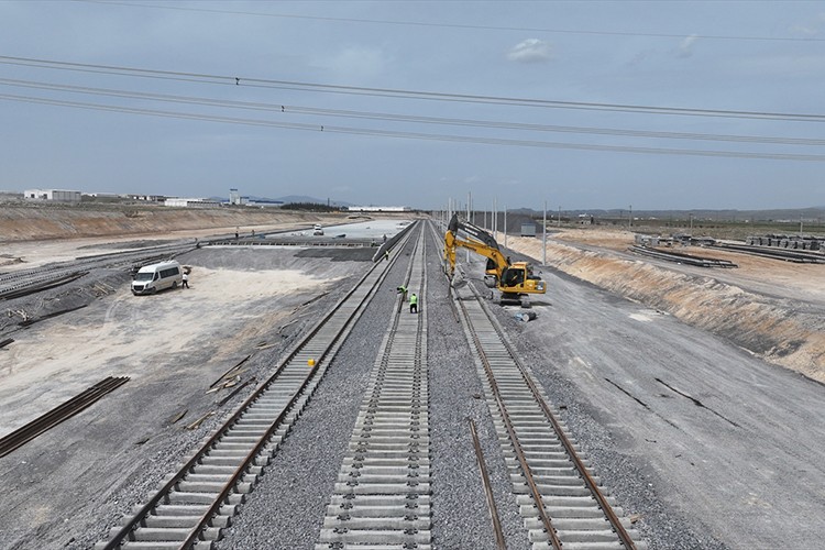 Demir yolu lojistik merkezinin yüzde 70'i tamamlandı
