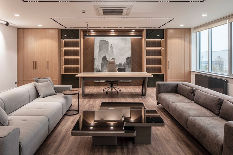 Sıcak ve Modern Bir Çalışma Mekanı