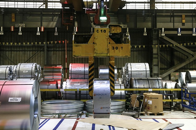 Bursa'daki çelik fabrikasında üretimin yüzde 80'i ihraç ediliyor