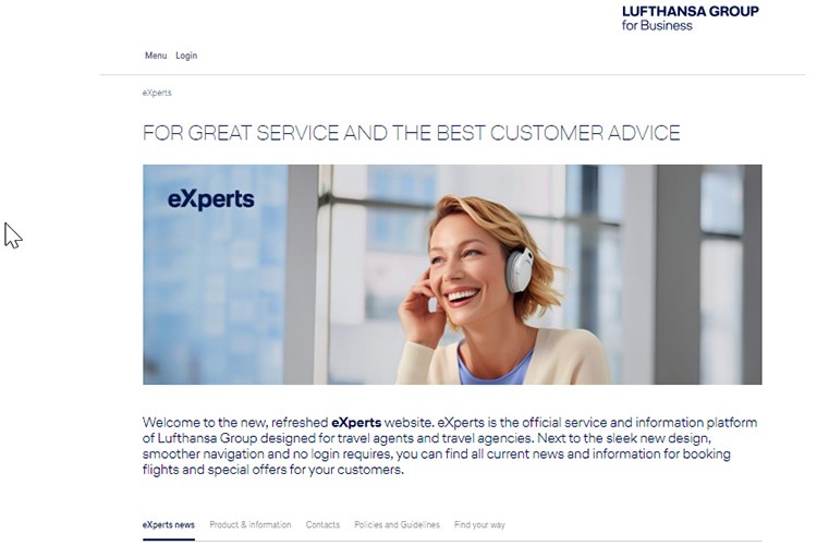 Lufthansa Group'tan yeni çevrimiçi bilgi platformu "eXperts"