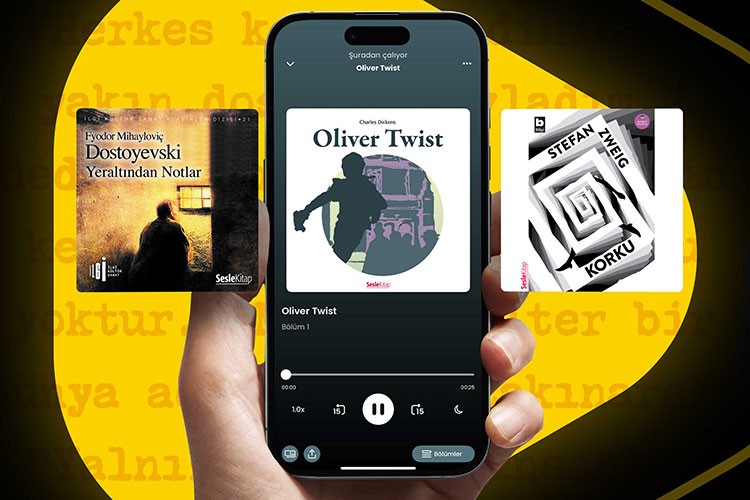 Sesli Kitap ile dünyaca ünlü yazarların eserleri fizy'de