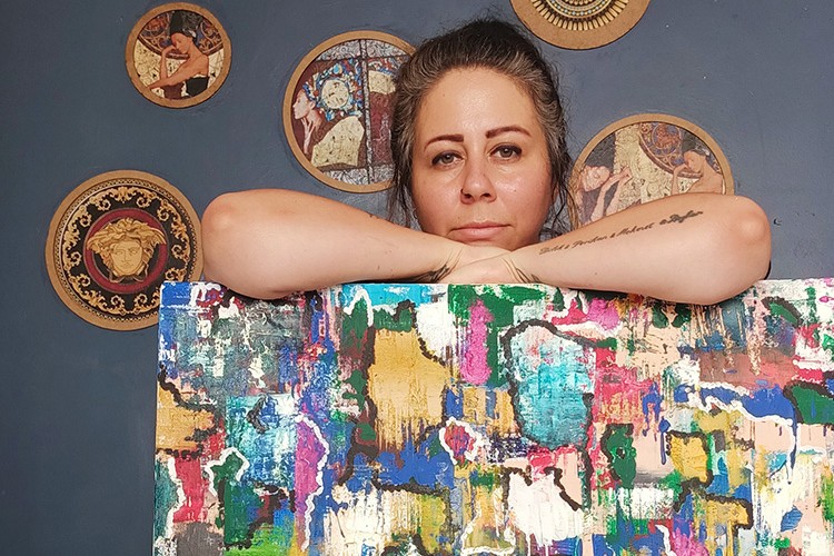 Gamze Kırşavoğlu'nun soyut çalışmaları