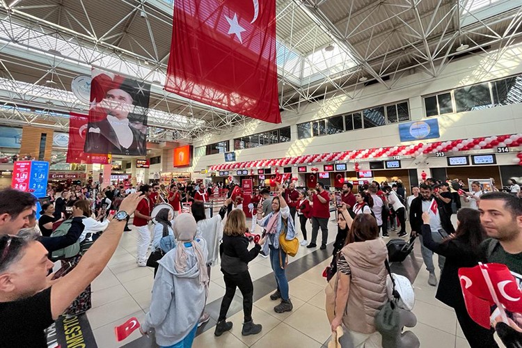 Fraport TAV Antalya Havalimanı'nda 19 Mayıs etkinliği düzenlendi