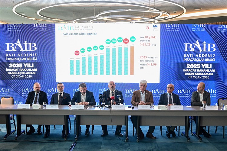 Batı Akdeniz'in ihracatı 2025'te yüzde 3,96 arttı