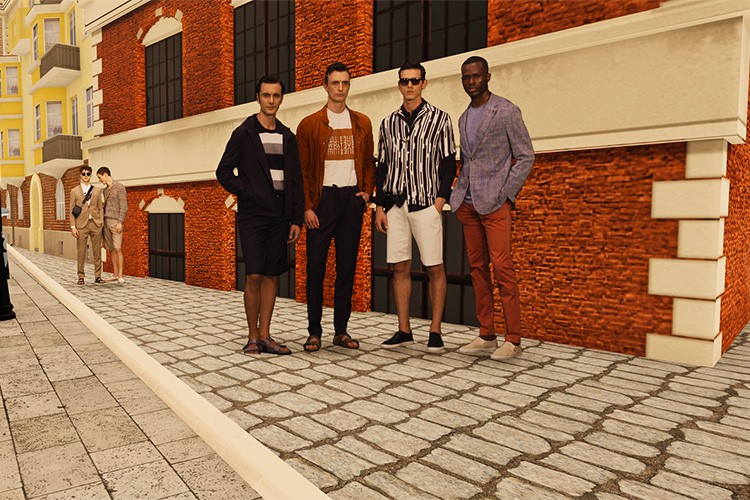 İtalya sokaklarında Virtual Runway