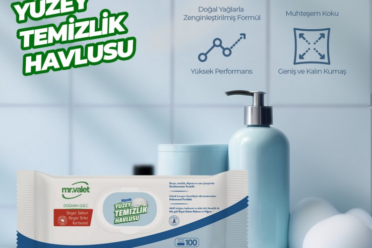 Sapro'dan Doğal ve Güçlü Temizlik Deneyimi Sunan Yepyeni Hijyenik Yüzey Temizlik Havlusu: Mr Valet!