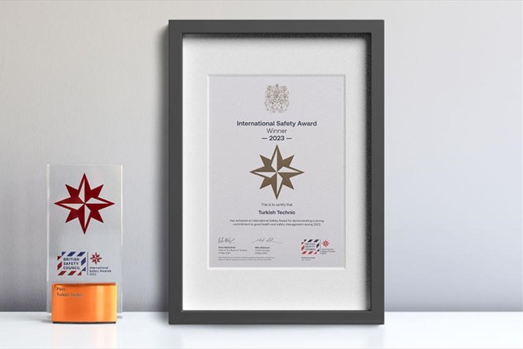 THY Teknik AŞ'ye "Uluslararası İş Güvenliği Ödülü"