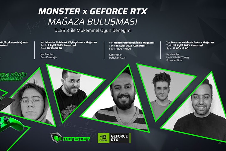 Monster x GeForce RTX Mağaza Buluşmaları başlıyor