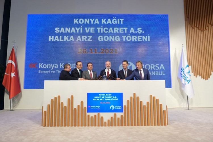 Borsa İstanbul'da gong Konya Kağıt için çaldı