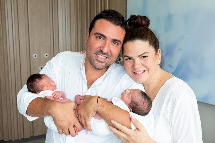 Tolga Yavuz ikizlerine kavuştu