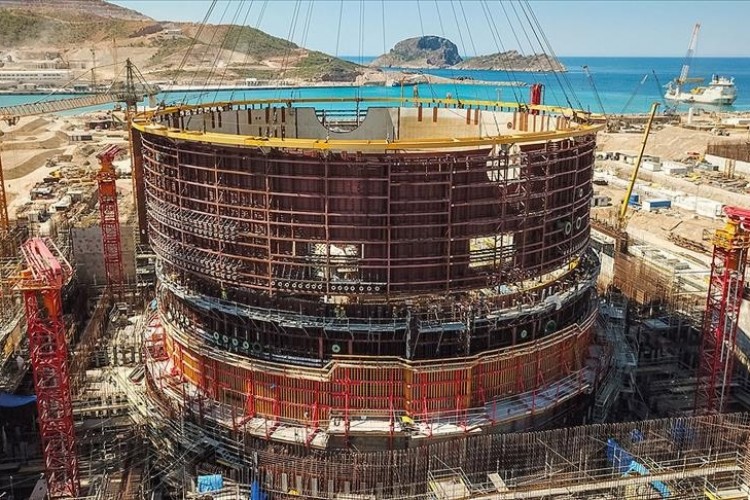 Akkuyu'nun iç koruma kabuğunun 4. katmanı tamamlandı