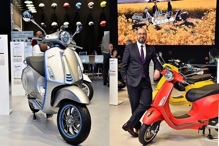 Elektrikli Vespa rüzgarı