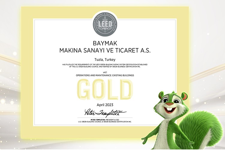 Baymak, LEED Altın Sertifika'nın sahibi oldu