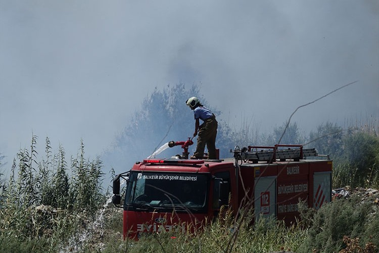 Balıkesir'de sazlık yangınları kontrol altına alındı