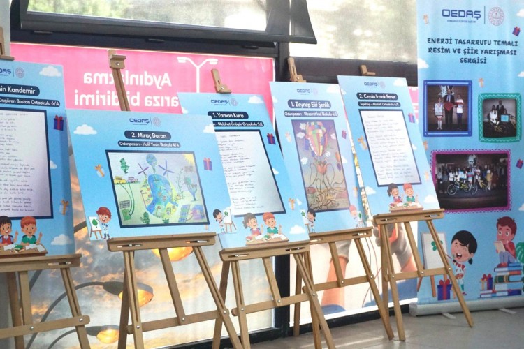 OEDAŞ'tan enerji verimliliğini çocukların gözünden anlatan sergi