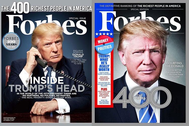 Trump ilk kez Forbes'un listesinde yok