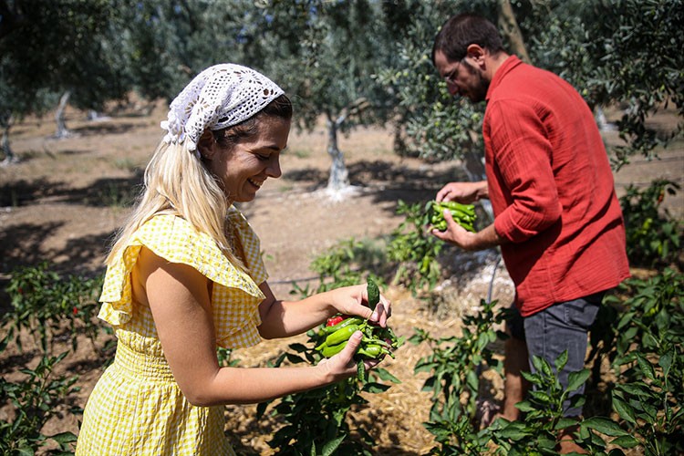 Kurdukları çiftlikte doğal lezzetler üretiyorlar