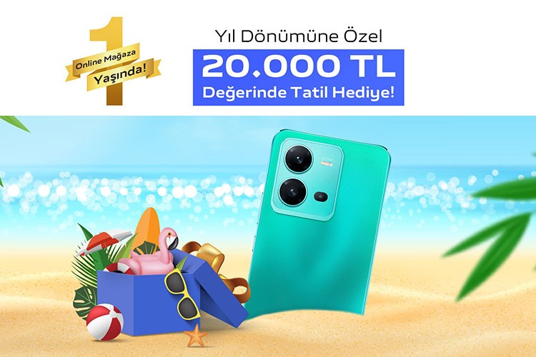 1. yaşını 20.000 TL'lik tatil hediyesiyle kutluyor
