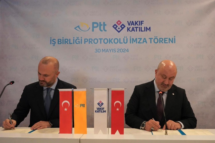 PTT AŞ ve Vakıf Katılım arasında iş birliği protokolü imzalandı