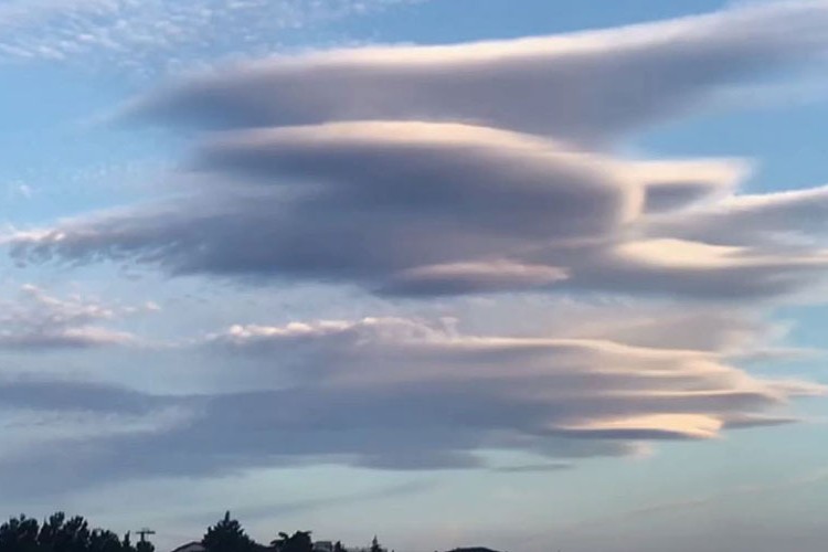 Amasya'da mercek bulutu görüntülendi